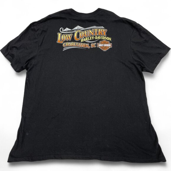 Harley Davidson Low Country Live To Ride Motorcycle Biker T-Shirt Men's 2XL XXL - Picture 3 of 8